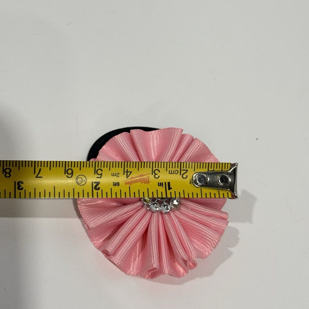 Hair Bow Set 2 Ponytail For Girls Pink 2 Inch New - Picture 12 of 12